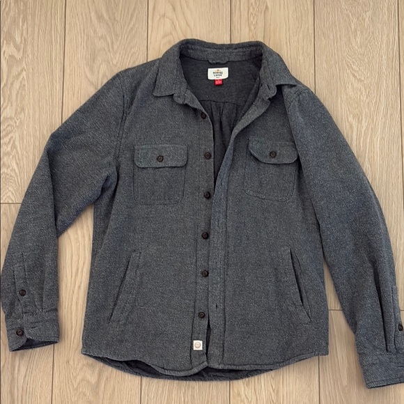 Marine Layer Gray Button-Up Shacket - Picture 1 of 5